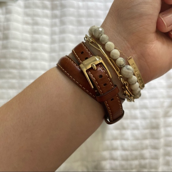 Michael Kors Double Wrap Gold Watch - Picture 2 of 7